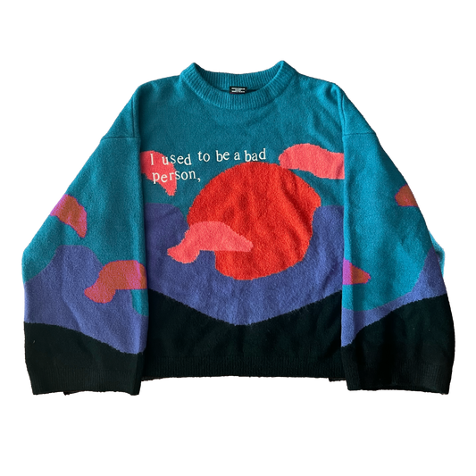 Bad Person - Alt Art Reissue Soft Knit Sweater