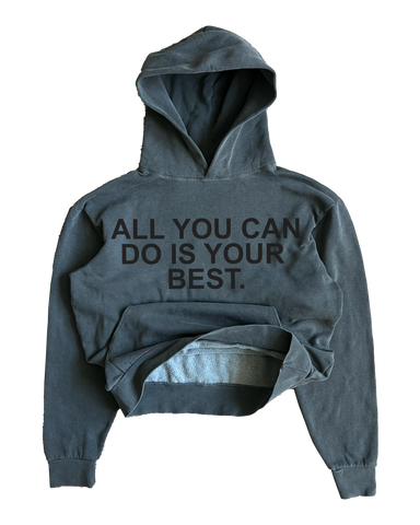 All You Can Do - Grey Printed Hoodie [MADE TO ORDER]