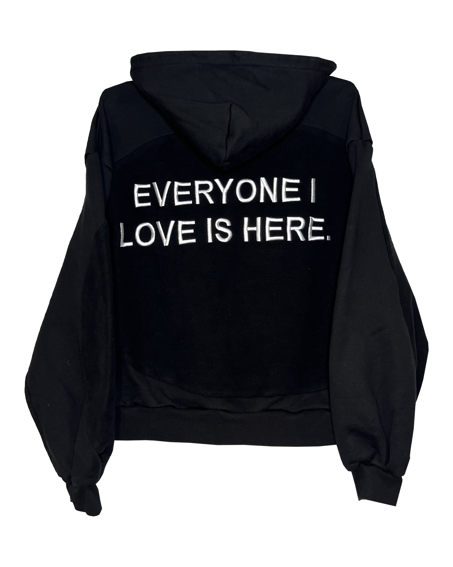 Everyone I Love Is Here - Black Celestial Cut Hoodie [PRE-ORDER]