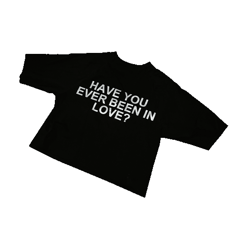Have You Ever? - Black Raglan Boxy Tee Shirt
