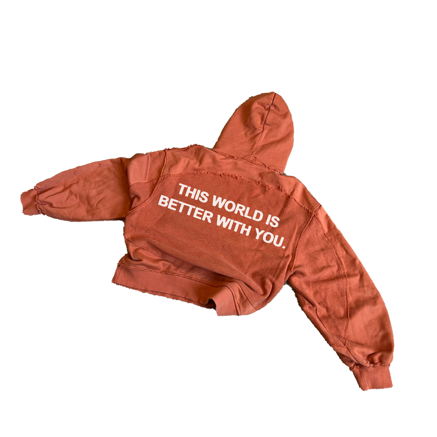 This World Is - Orange Celestial Cut Hoodie