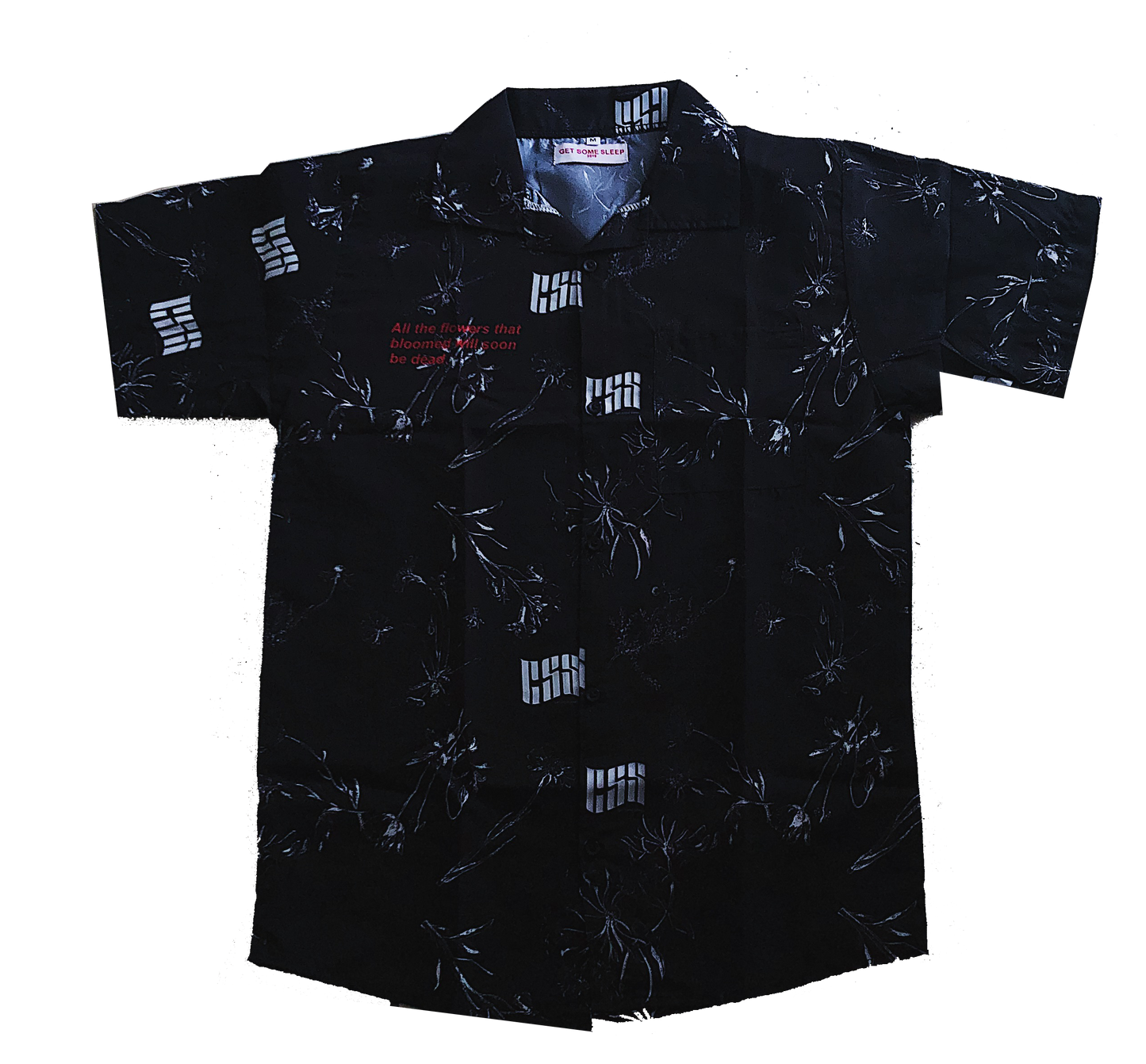 Blooming Flowers Button up - Black [PREORDER]