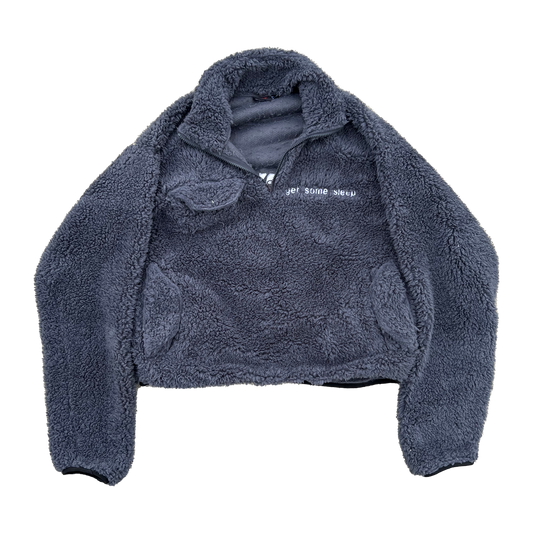 Everyone I Love Is Here - Gray Sherpy 1/4 Zip Pullover