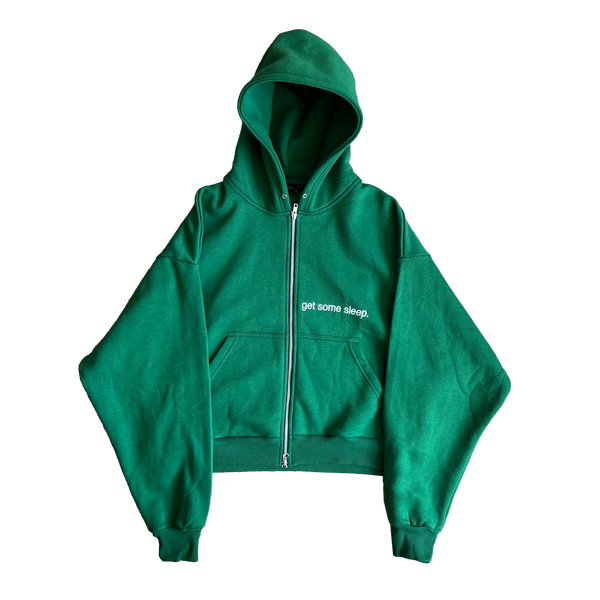 This World Is Better With You - Green Embroidered Zippy