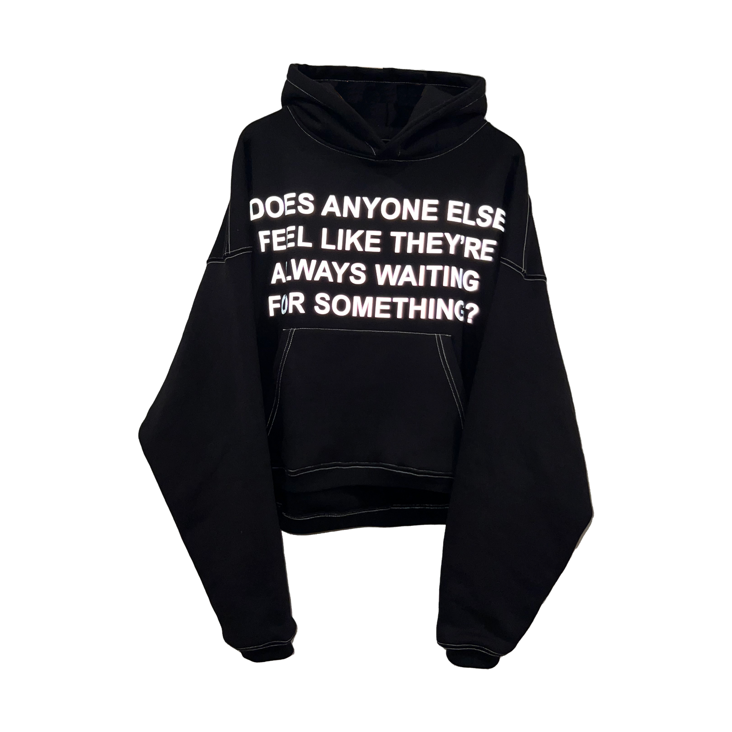 Does Anyone Else? - Reflective Contrast Stitch Heavy Pullover