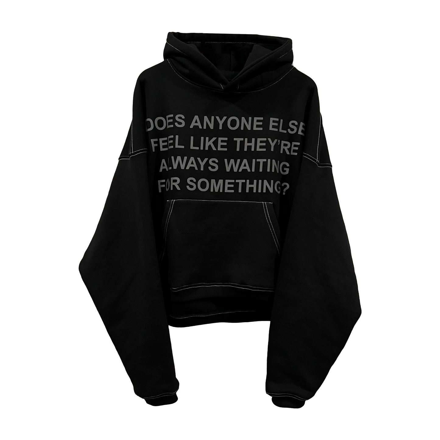 Does Anyone Else? - Reflective Contrast Stitch Heavy Pullover