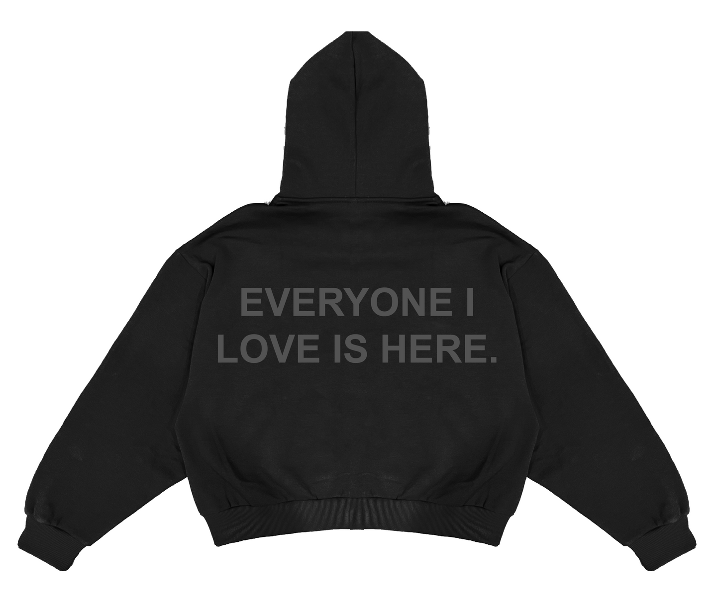 Everyone I Love - Reflective Black Zippy