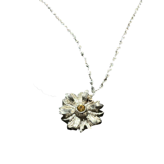 Daisy Chain - .925 Silver/ Yellow Sapphire 24"  [DETHBEACH X GSS]