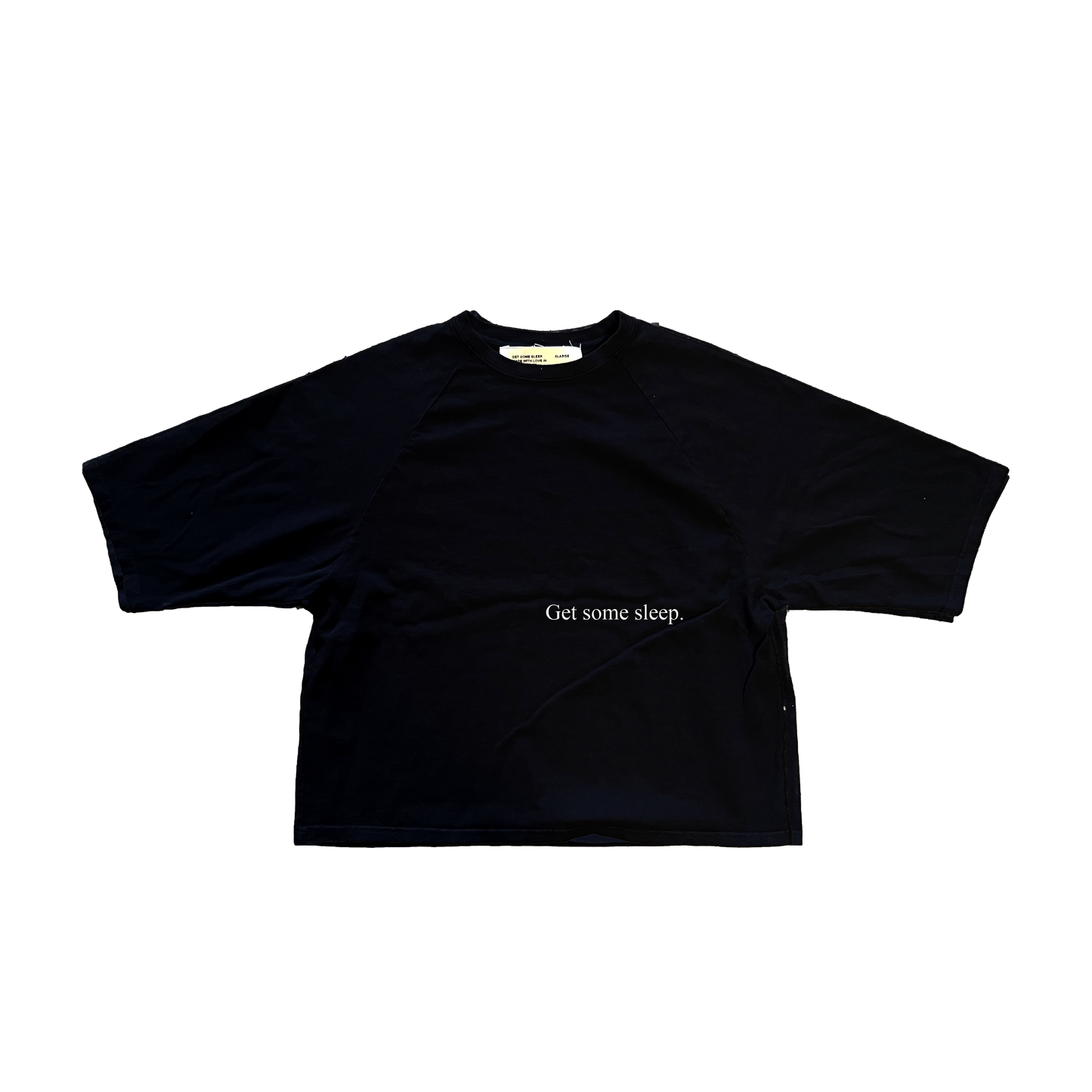 It Won't Be - Black Raglan Boxy Tee Shirt