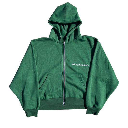 This World Is Better With You - Green Zippy Hoodie