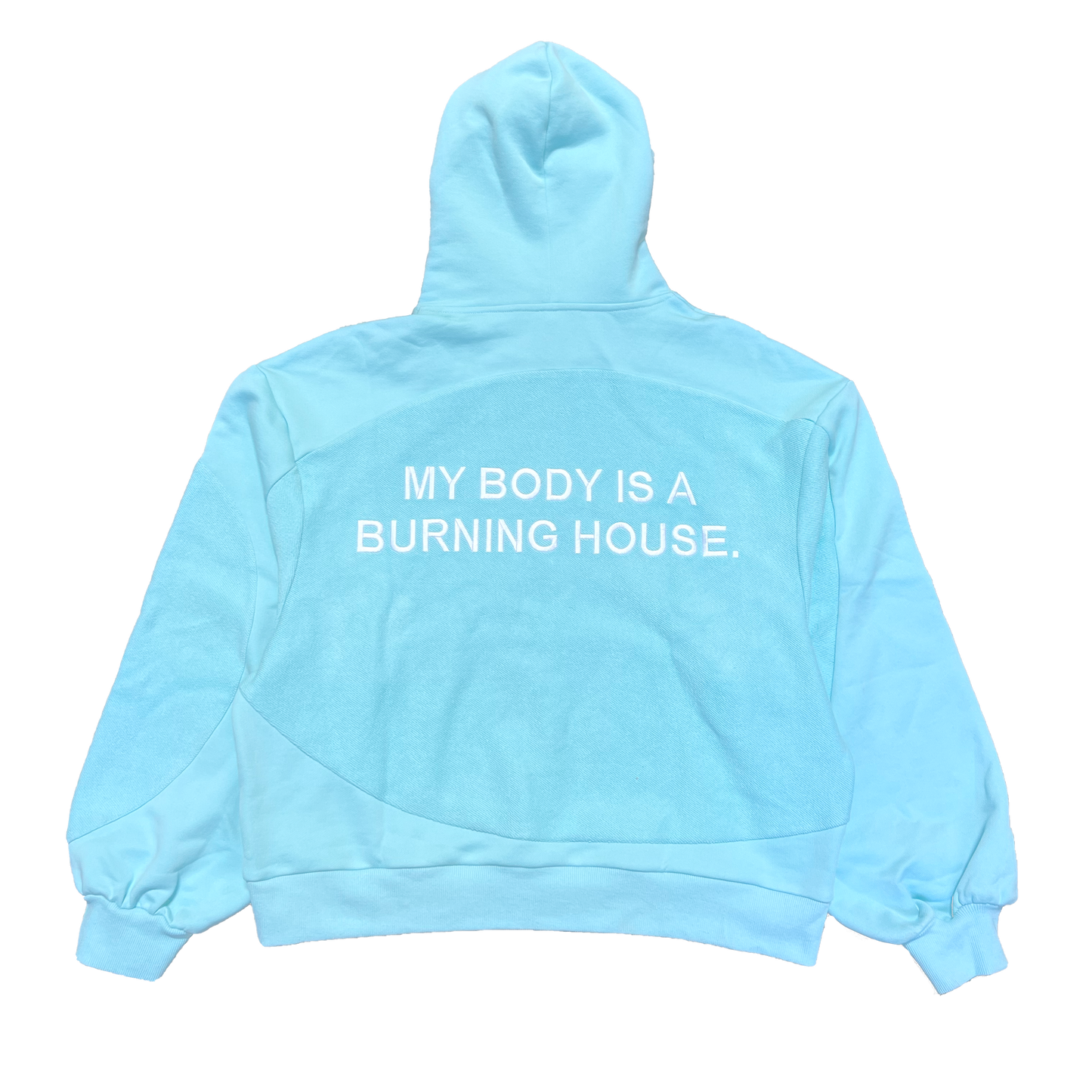 My Body Is - Sky Blue Celestial Cut Hoodie