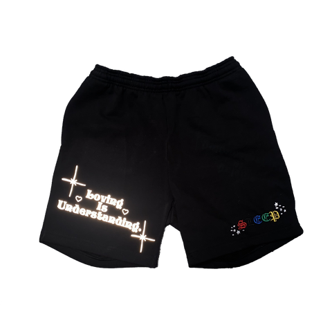 Loving is Understanding - Embroidered Reflective Shorts