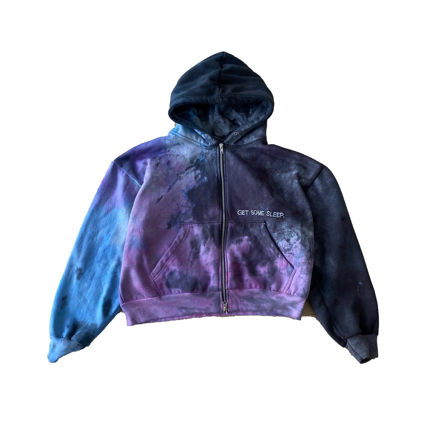 How Do All The Pretty Things Make You Feel? - Hand Dyed Zippy Hoodie