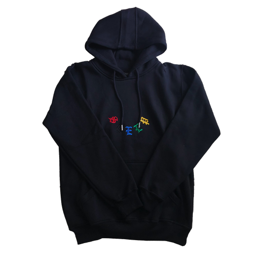 Black UnderArc Sleep Hoodie