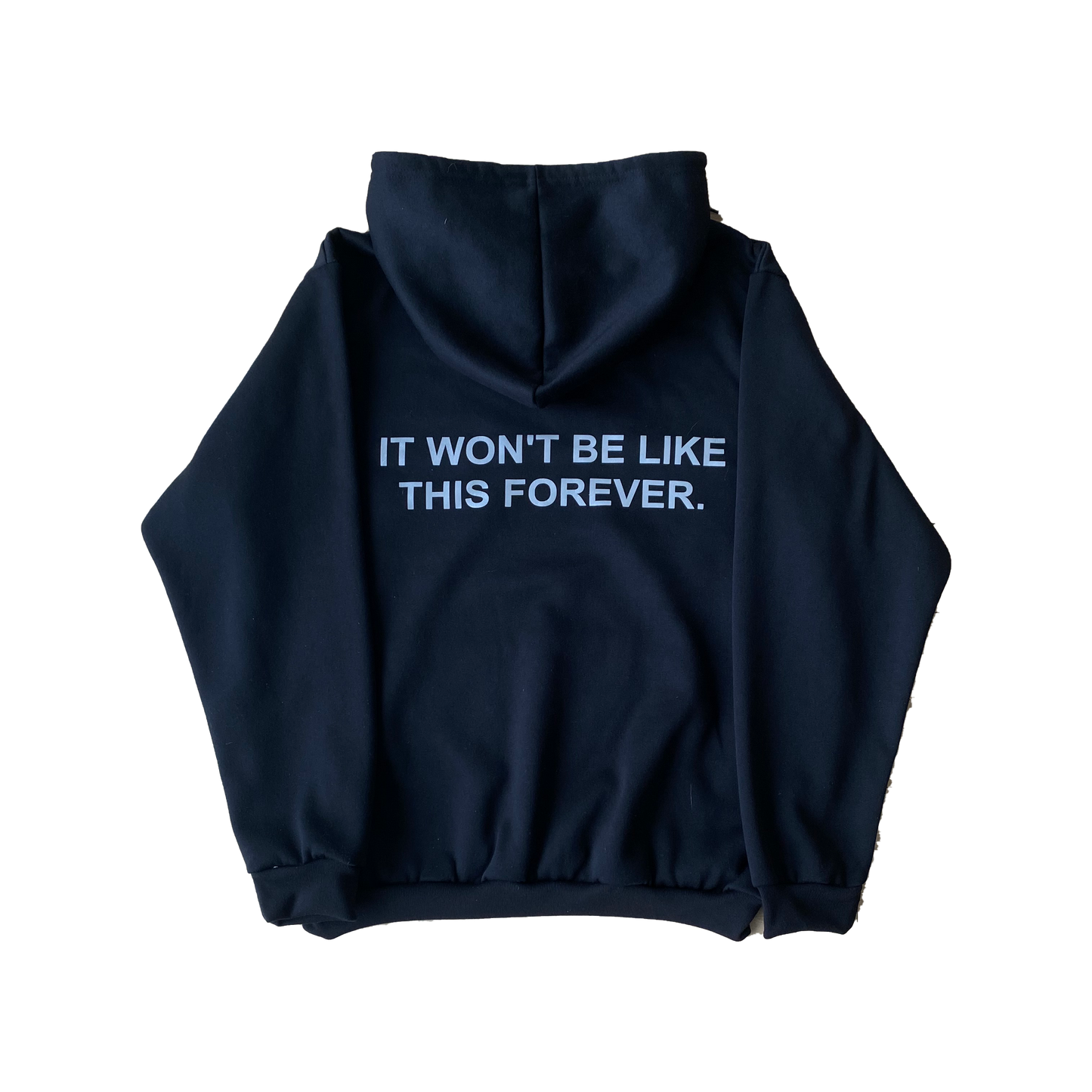 It Won't Be Like This Forever - Reflective Black Hoodie