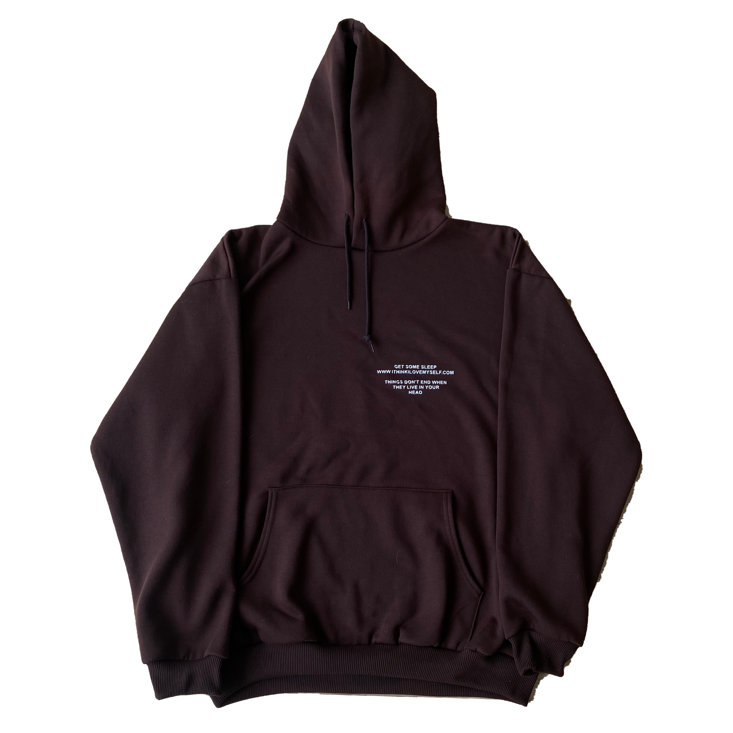 It Won't Be Like This Forever - Printed Brown Hoodie