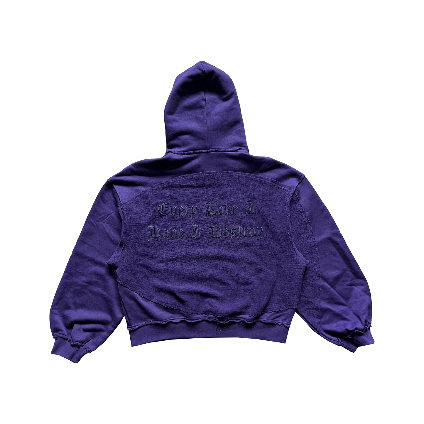 Every Love I Have - Eggplant Celestial Cut Hoodie