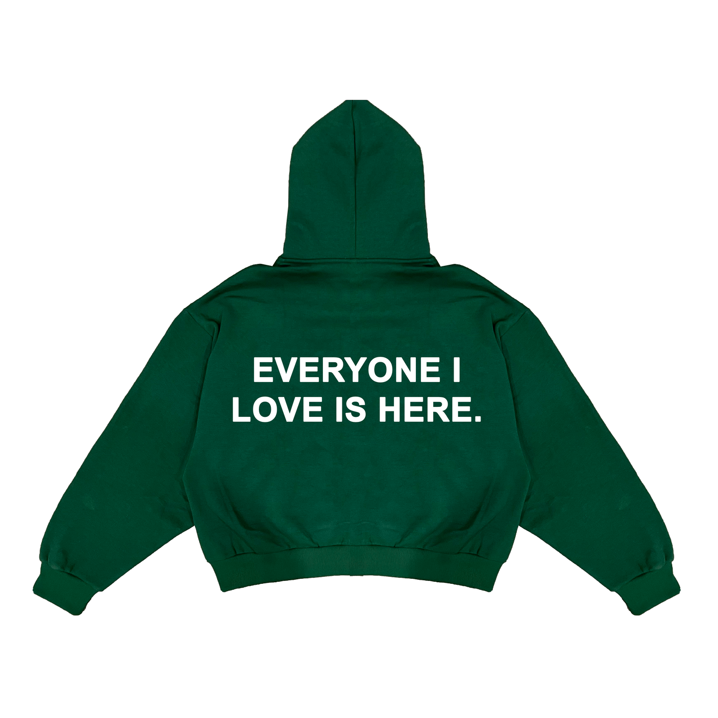 Everyone I Love Is Here - Green Embroidered Zippy